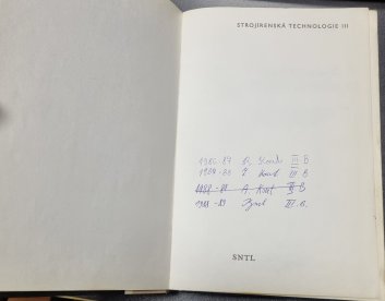 Strojírenská technologie III