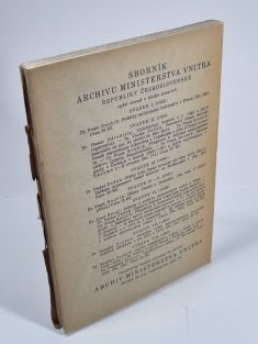 Sborník archivu Ministerstva vnitra Republiky československé - svazek IX.