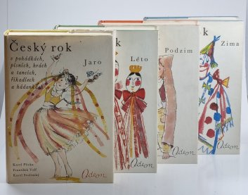Český rok v pohádkách, písních, hrách a tancích, říkadlech a hádankách 1-4 ( Jaro + Léto+ Podzim + Zima )