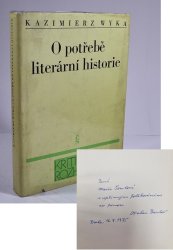 O potřebě literární historie - 