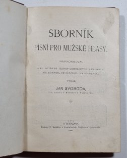 Sborník písní pro mužské hlasy