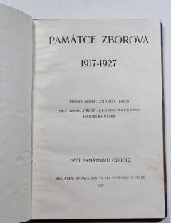 Památce Zborova 1917-1927