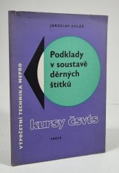 Podklady v soustavě děrných štítků - 