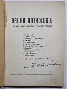 Druhá anthologie - z nevydaných básní