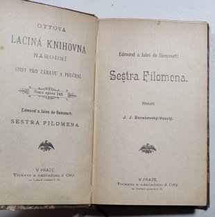 Sestra Filomena / Panna Orleánská