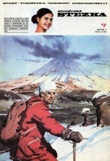 Originál ilustrace - Zdeněk Burian!!! - Hora Chimborazo v Ekvádoru - Pionýrská stezka 3. ročník, číslo 7