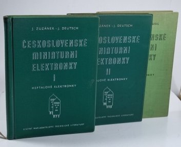 Československé miniaturní elektronky I.-III.  (heptalové, novalové, televizní elektronky)