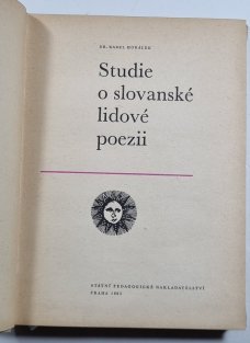 Studie o slovanské lidové poezii