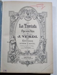 La Traviata - Opera in drei akten - Klavierauszug