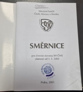 Směrnice pro činnost dorostu SH ČMS