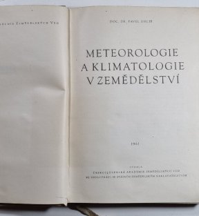 Meteorologie a klimatologie v zemědělství