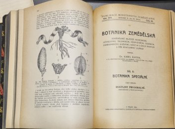Botanika zemědělská II. - Botanika speciální (část první, druhá - Rostliny výtrusné a nahosemenné / prvoobalné )