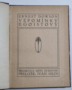 Vzpomínky Egoistovy