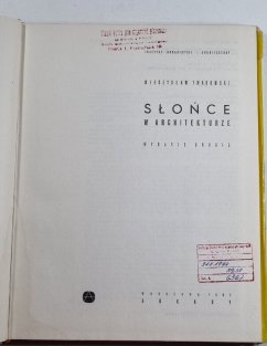 Slońce w Architekturze (polsky)