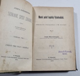 Menší pečeť kapitoly Vyšehradské - Obrázek dějepisný z 12. století