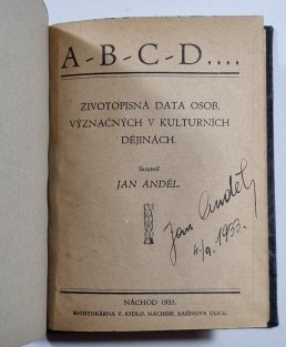 A-B-C-D... - životopisná data osob, význačných v kulturních dějinách