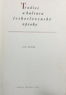 Tradice a kultura československé výroby