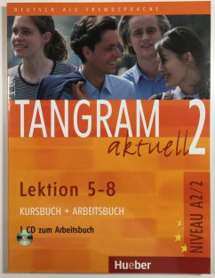 Tangram aktuell 2. Lektion  5 - 8  Kursbuch + Arbeitsbuch mit Audio-CD zum Arbeitsbuch