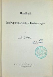 Handbuch der landwirtschaftlichen Bakteriologie