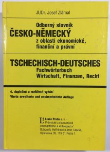 Odborný slovník česko-německý z oblasti ekonomické, finanční a právní