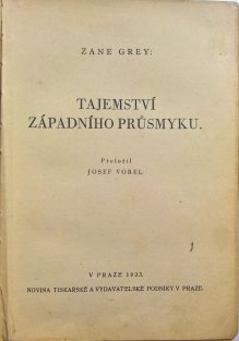 Tajemství Západního průsmyku