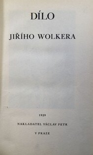 Dílo Jiřího Wolkera