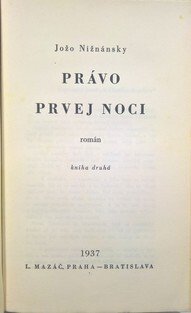 Právo první noci II. (slovensky)