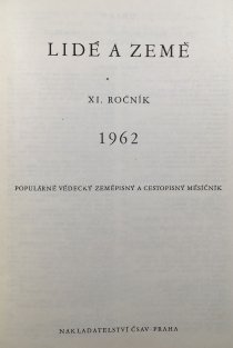 Lidé a země ročník XI./1962 č.1-10