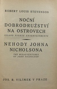 Noční dobrodružství na ostrovech/ Nehody Johna Nicholsona