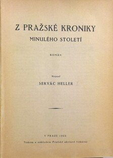 Z pražské kroniky minulého století