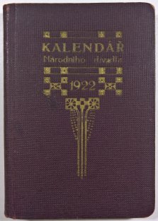 Kalendář Národního divadla 1922