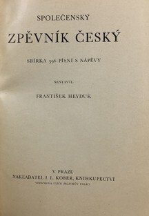 Společenský zpěvník Český
