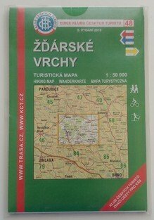 mapa - KČT 48 - Žďárské vrchy