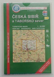 mapa - KČT 41 - Česká Sibiř a Táborsko sever