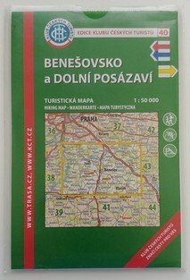 mapa - KČT 40 - Benešovsko a Dolní Posázaví