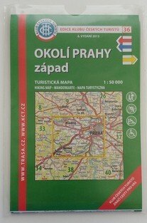  mapa - KČT 36 - Okolí Prahy - západ