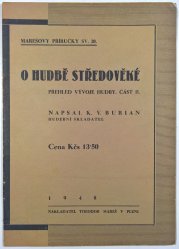 O hudbě novověké - přehled vývoje hudby III. - Marešovy příručky sv. 21.