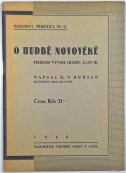 O hudbě středověké - přehled vývoje hudby II. - Marešovy příručky sv. 20.
