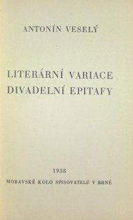 Literární variace / Divadelní epitafy