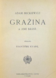 Gražina a jiné básně