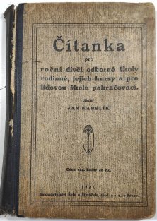 Čítanka pro roční dívčí odborné školy rodinné