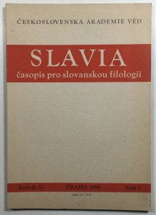 Slavia časopis pro slovanskou filologii  1988 sešit 2 