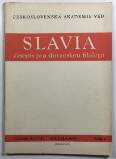 Slavia časopis pro slovanskou filologii  1979 sešit 1