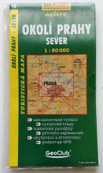 mapa - 18 - Okolí Prahy - sever1:50 000 - Turistická mapa 