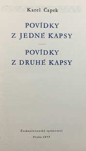 Povídky z jedné kapsy / Povídky z druhé kapsy