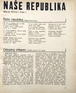 Naše republika 1930-33 ročník I.-III.
