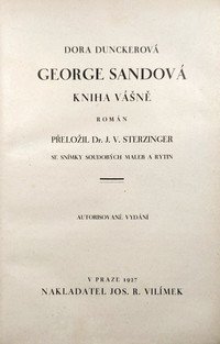 George Sandová - kniha vášně