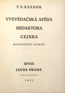 Vyzvědačská aféra redaktora cejnka