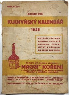 Kuchyňský kalendář 1928, ročník XVII.