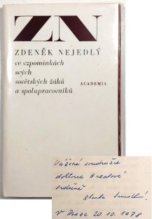 Zdeněk Nejedlý ve vzpomínkách svých sovětských žáků a spolupracovníků